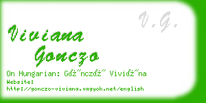 viviana gonczo business card